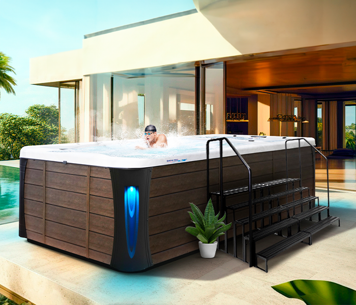 Calspas hot tub being used in a family setting - Gladstone